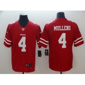 San Francisco 49ers #4 Nick Mullens Red Vapor Untouchable Limited Nike NFL Men Jersey
