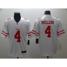 San Francisco 49ers #4 Nick Mullens White Vapor Untouchable Limited Nike NFL Men Jersey