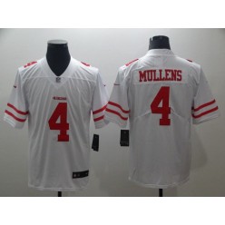 San Francisco 49ers #4 Nick Mullens White Vapor Untouchable Limited Nike NFL Men Jersey