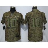 Women Nike Kansas City Chiefs #10 Tyreek Hill Camo Camo Salute To Service Limited Jersey