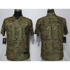 Women Nike Philadelphia Eagles #11 Carson Wentz Camo Camo Salute To Service Limited Jersey
