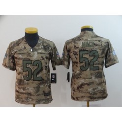 Youth Nike Chicago Bears #52 Khalil Mack Camo Salute To Service Limited Jersey