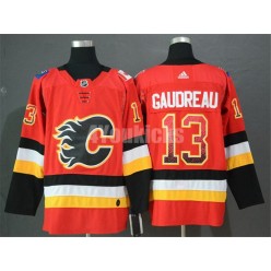 Calgary Flames #13 Johnny Gaudreau Red Drift Fashion Adidas NHL Men Jersey