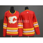Calgary Flames Blank Red Women Adidas Jersey