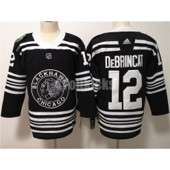 Chicago Blackhawks #12 Alex DeBrincat Black 2019 Winter Classic Adidas NHL Men Jersey