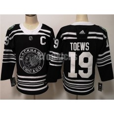Chicago Blackhawks #19 Jonthan Toews Black 2019 Winter Classic Adidas NHL Men Jersey