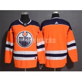 Edmonton Oilers Blank Orange Adidas NHL Men Jersey