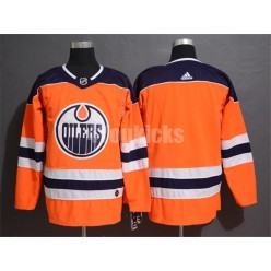 Edmonton Oilers Blank Orange Adidas NHL Men Jersey