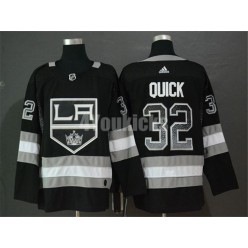 Los Angeles Kings #32 Jonathan Quick Black Drift Fashion Adidas NHL Men Jersey