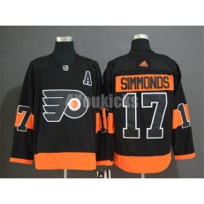 Philadelphia Flyers #17 Wayne Simmonds Black Alternate Adidas Men Jersey