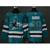 San Jose Sharks #88 Brent Burns Teal Drift Fashion Adidas NHL Men Jersey
