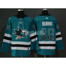 San Jose Sharks #88 Brent Burns Teal Drift Fashion Adidas NHL Men Jersey