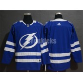 Tampa Bay Lightning Blank Blue Adidas NHL Men Jersey