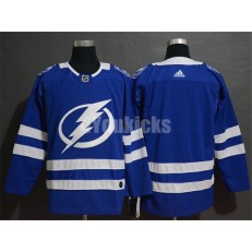 Tampa Bay Lightning Blank Blue Adidas NHL Men Jersey