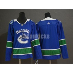 Vancouver Canucks Blank Blue Youth Adidas Jersey