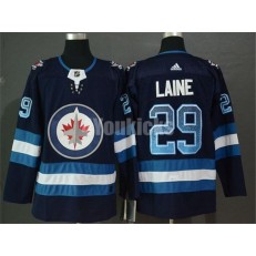 Winnipeg Jets #29 Patrik Laine Navy Drift Fashion Adidas NHL Men Jersey