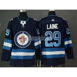 Winnipeg Jets #29 Patrik Laine Navy Drift Fashion Adidas NHL Men Jersey
