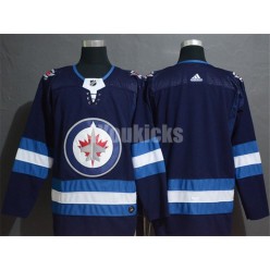 Winnipeg Jets Blank Navy Adidas NHL Men Jersey