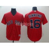 MLB Boston Red Sox #16 Andrew Benintendi Red Cool Base Men Jersey