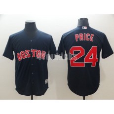 MLB Boston Red Sox #24 David Price Navy Cool Base Jersey