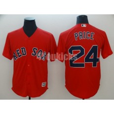 MLB Boston Red Sox #24 David Price Red Cool Base Men Jersey