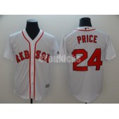 MLB Boston Red Sox #24 David Price White Cool Base Men Jersey