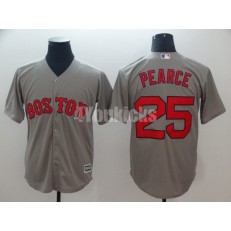 MLB Boston Red Sox #25 Steve Pearce Gray Cool Base Jersey