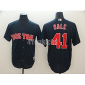 MLB Boston Red Sox #41 Chris Sale Navy Cool Base Jersey