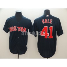 MLB Boston Red Sox #41 Chris Sale Navy Cool Base Jersey