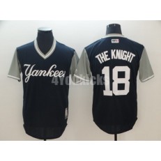 New York Yankees #18 Didi Gregorius The Knight Navy 2018 Players' Weekend Authentic Team Jersey