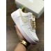 NIKE AIR FORCE 1 LOW WHITE GOLD 306353-001