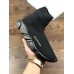 BALENCIAGA SPEED STRETCH-KNIT MID SNEAKERS TRIPLE BLACK