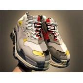 BALENCIAGA TRIPLE S SNEAKER GREY BLUE RED IN THE GREY