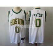 Boston Celtics #0 Jayson Tatum White City Edition Nike Swingman Men Jersey