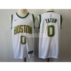 Boston Celtics #0 Jayson Tatum White City Edition Nike Swingman Men Jersey