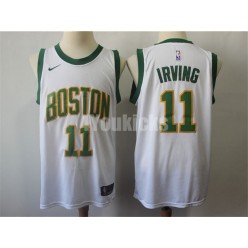 Boston Celtics #11 Kyrie Irving White City Edition Nike Swingman Men Jersey