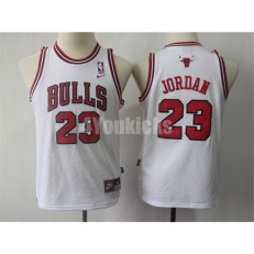 Chicago Bulls #23 Michael Jordan White Youth Throwback Nike Swingman Jersey