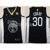 Golden State Warriors #30 Stephen Curry Black Statement Nike Swingman Men Jersey