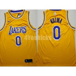Los Angeles Lakers #0 Kyle Kuzma Gold 2018-19 Nike Swingman Men Jersey