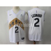 Toronto Raptors #2 Kawhi Leonard White 2018-19 City Edition Nike Swingman Men Jersey