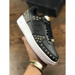 NIKE WMNS AIR FORCE 1 LOW BLACK WITH STARS AR0639-001