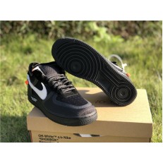 OFF-WHITE x NIKE AIR FORCE 1 LOW BLACK AO4606-001
