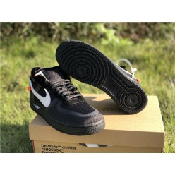 OFF-WHITE x NIKE AIR FORCE 1 LOW BLACK AO4606-001