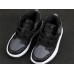 KID'S AIR JORDAN 1 MID ALT BLACK GREY WHITE 555088-013