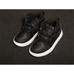 KID'S AIR JORDAN 1 MID ALT BLACK WHITE 555088-006