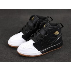 KID'S AIR JORDAN 1 MID GP BLACK WHITE 640737-021