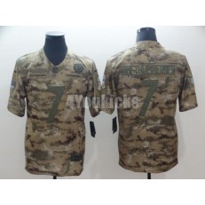 Pittsburgh Steelers #7 Ben Roethlisberger Camo Salute To Service Limited Nike NFL Men Jersey