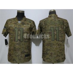 Women Nike Arizona Cardinals #11 Larry Fitzgerald Camo Salute To Service Limited Jersey