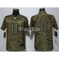 Women Nike Atlanta Falcons #11 Julio Jones Camo Salute To Service Limited Jersey