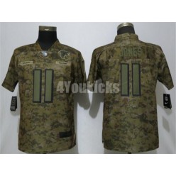 Women Nike Atlanta Falcons #11 Julio Jones Camo Salute To Service Limited Jersey